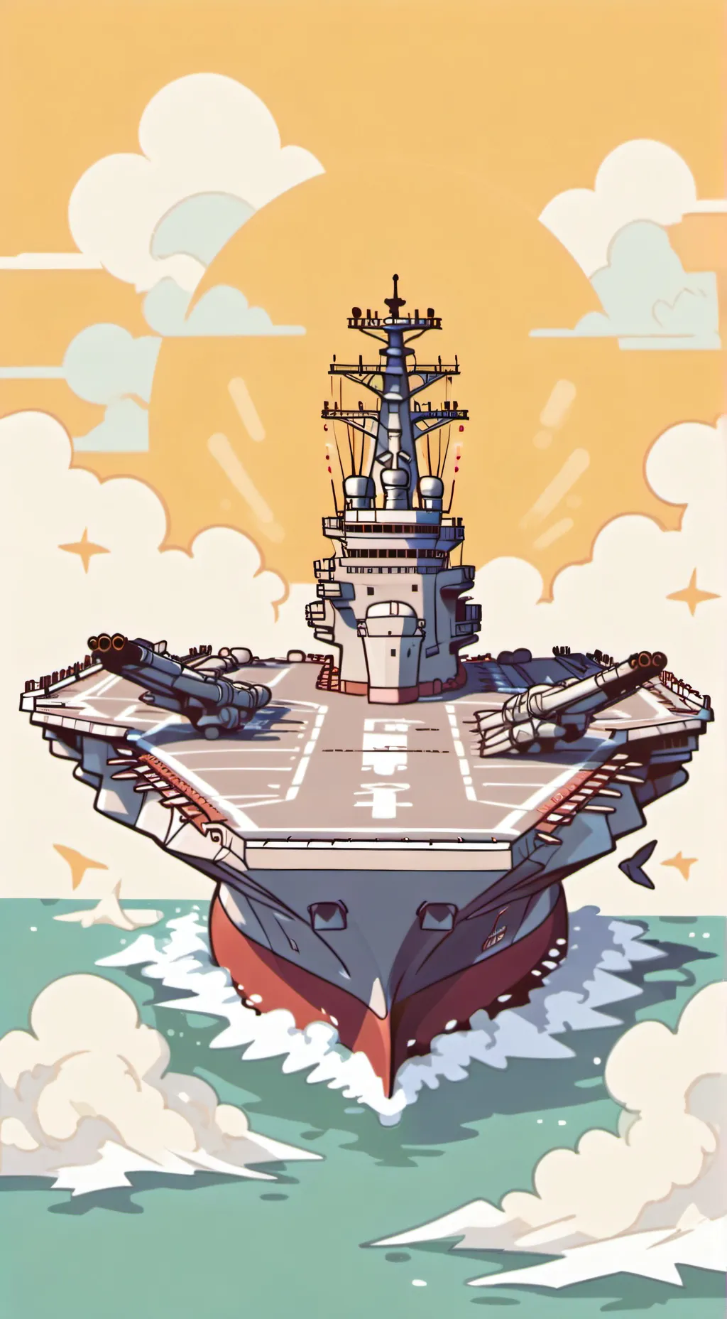 ai character: aircraft carrier  background