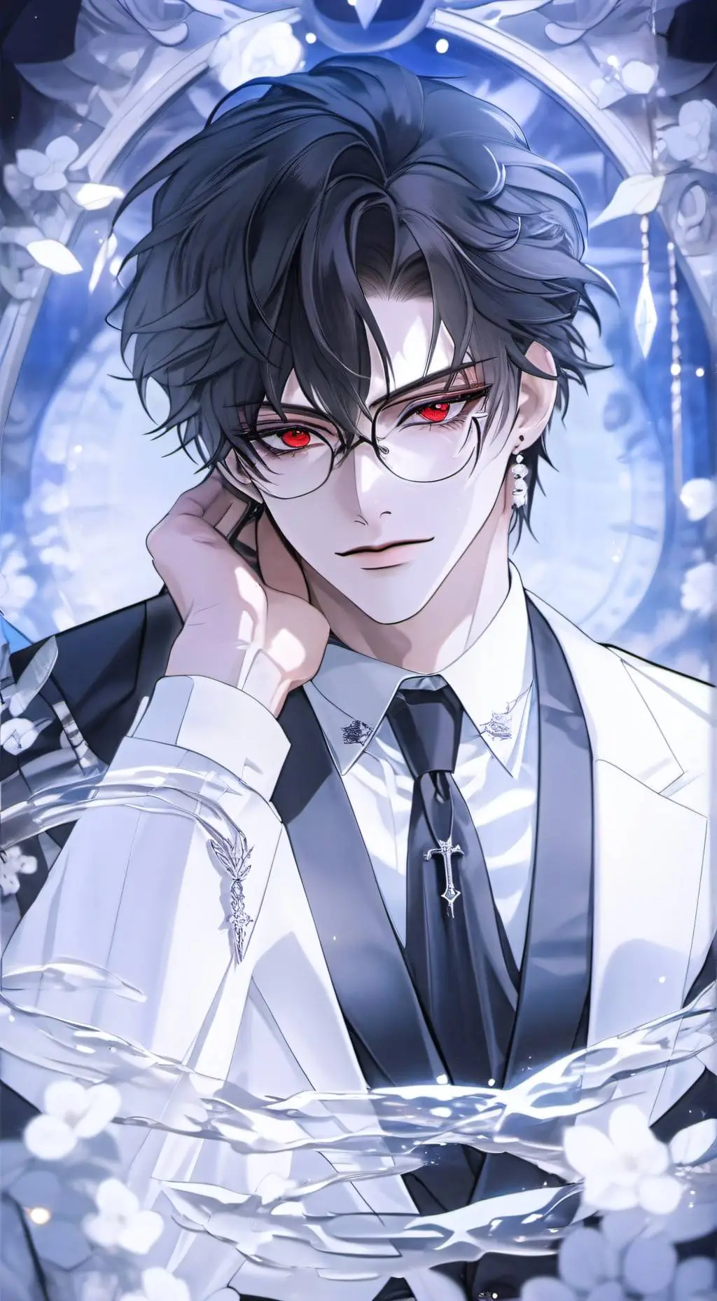 ai character: -Damien- background