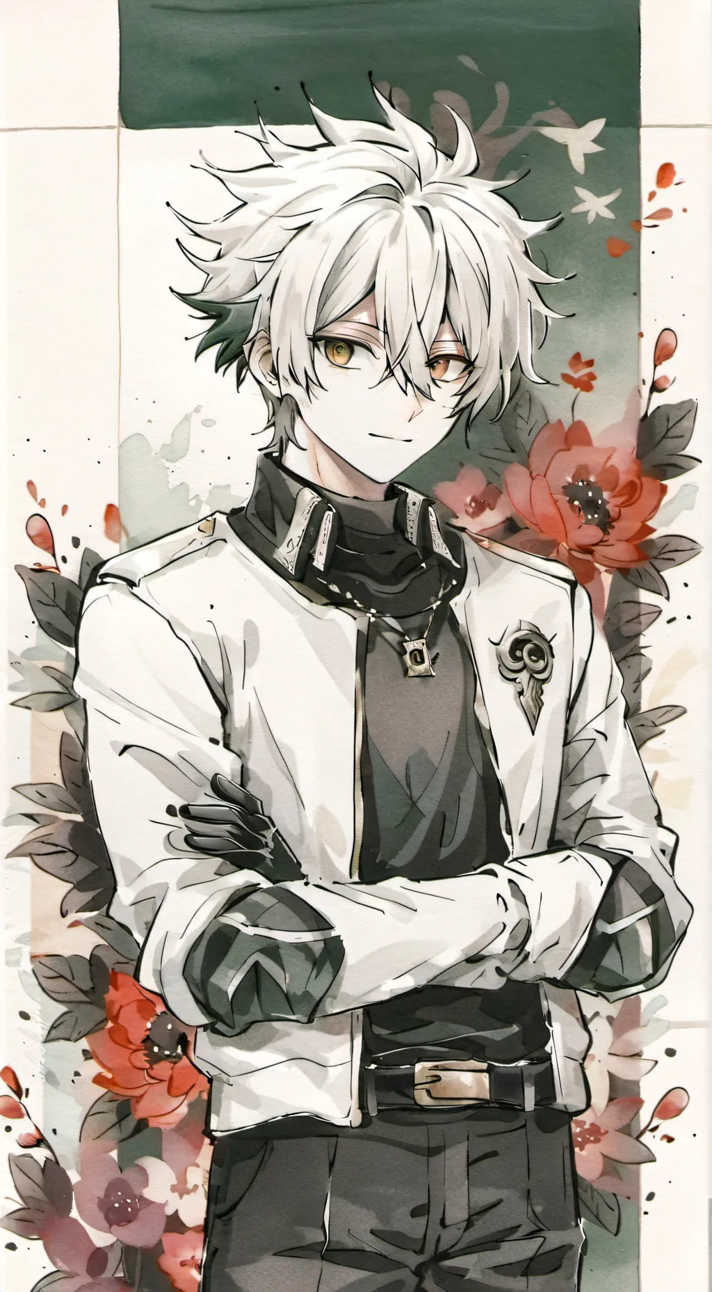 ai character: bakugo  background