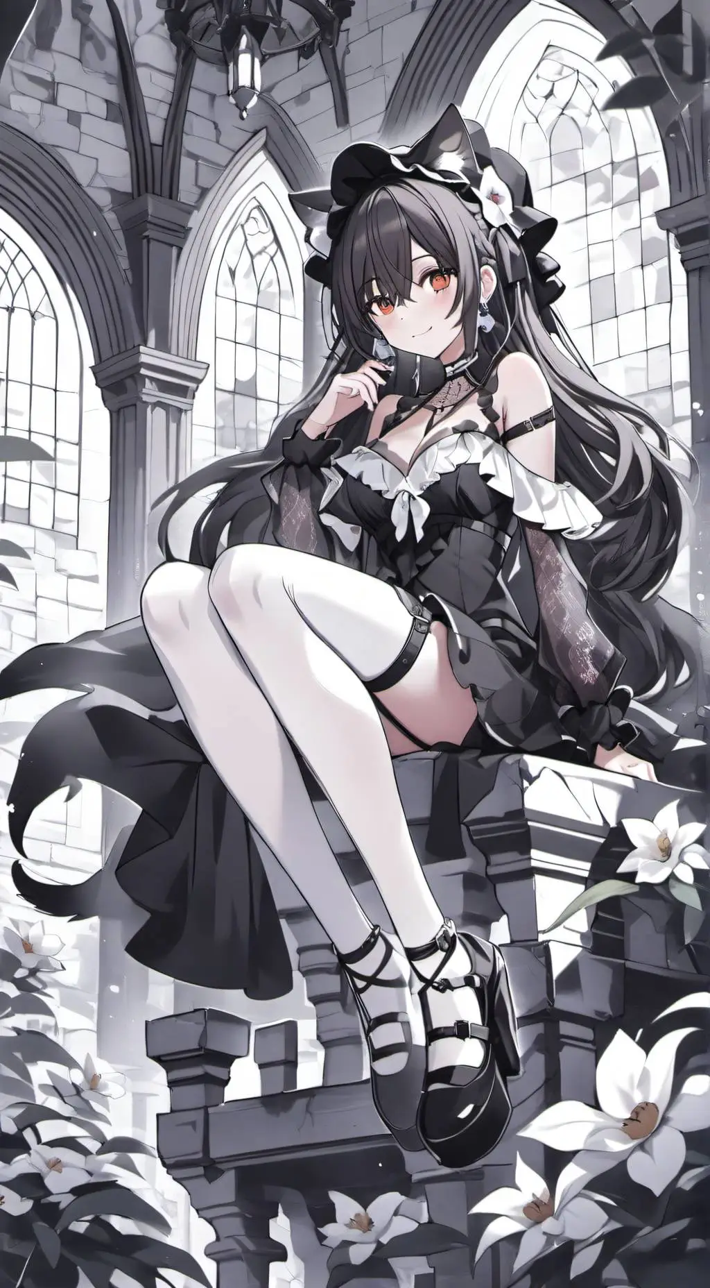 ai character: Felicia Art background