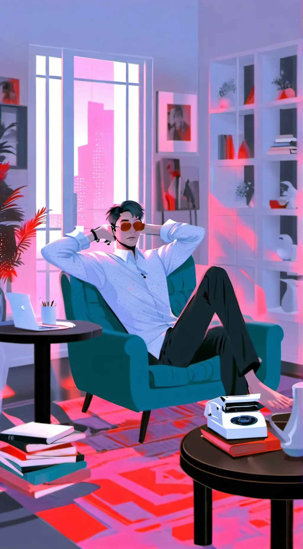 ai character: fisch player background