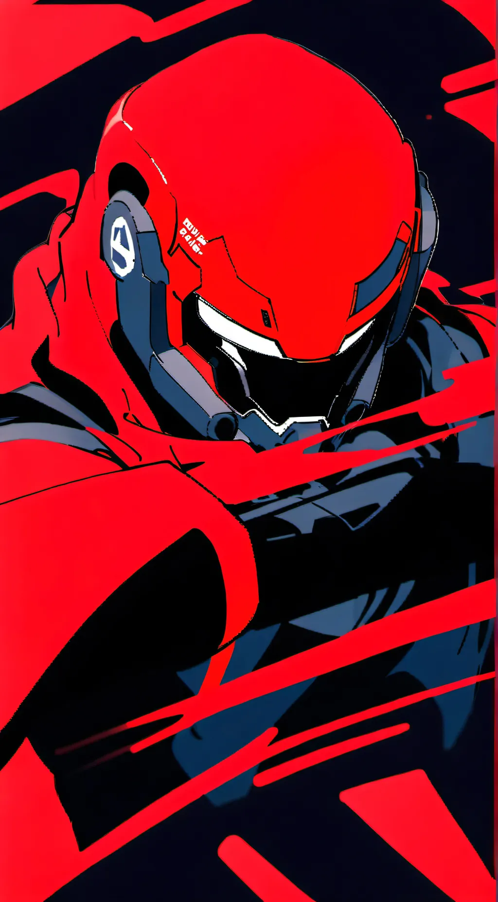 ai character: Red Imposter background