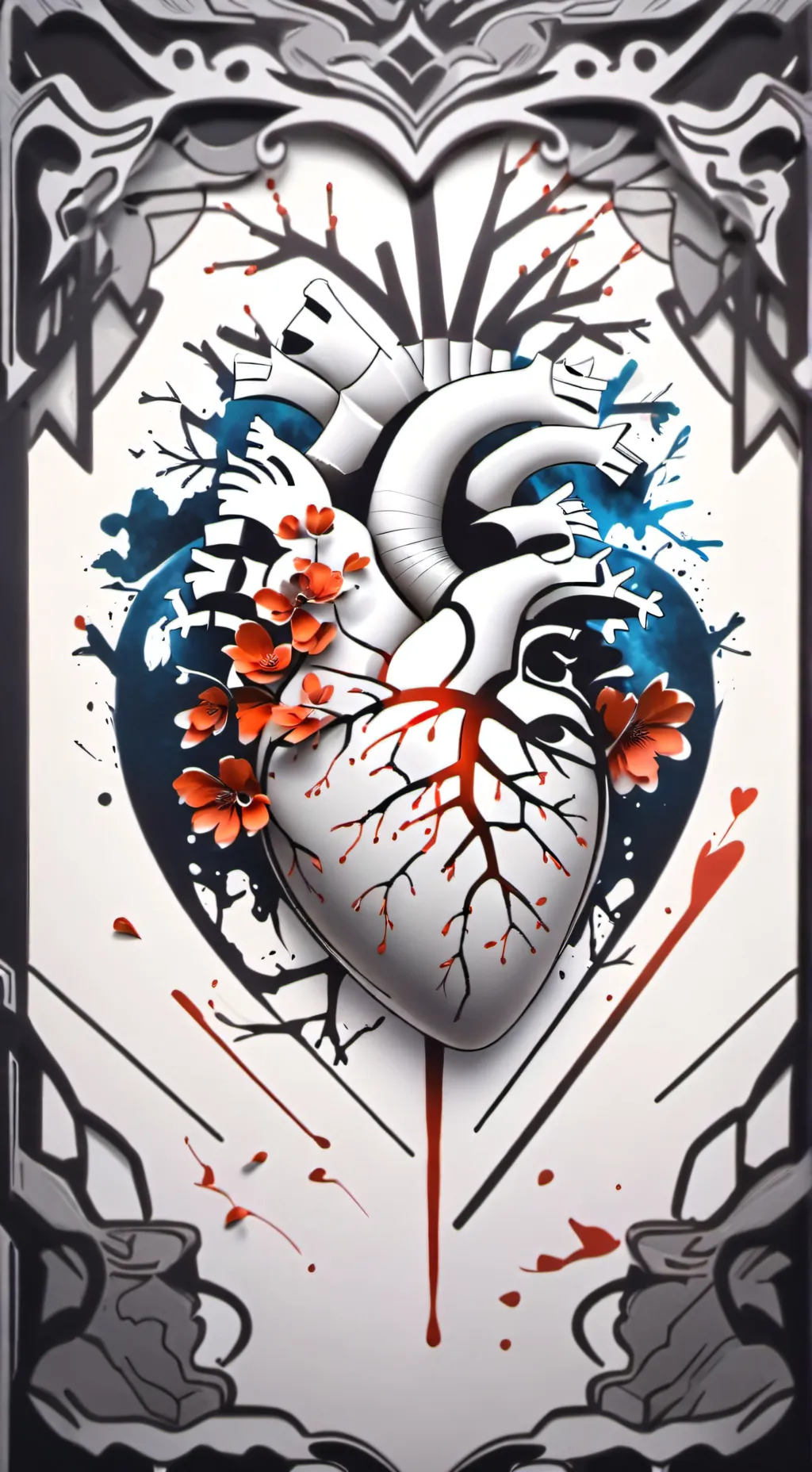 ai character: Tare your heart  background