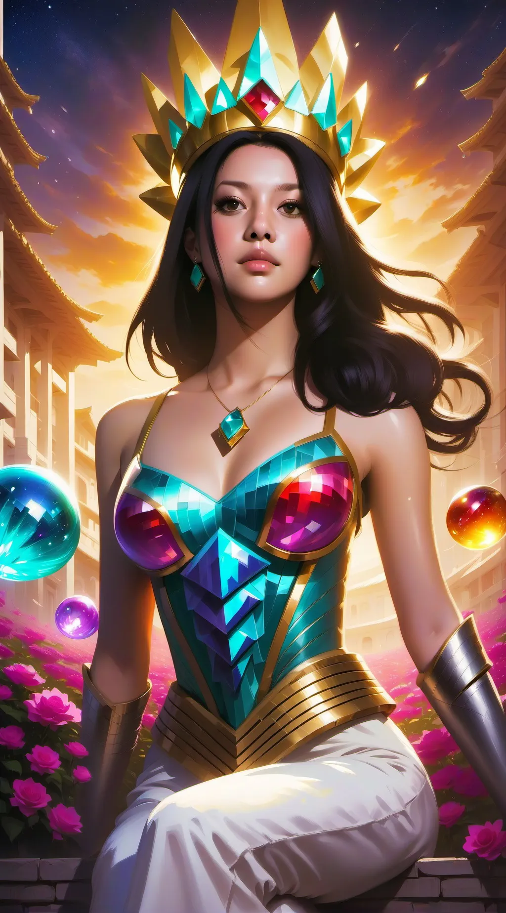 ai character: Valentina  background