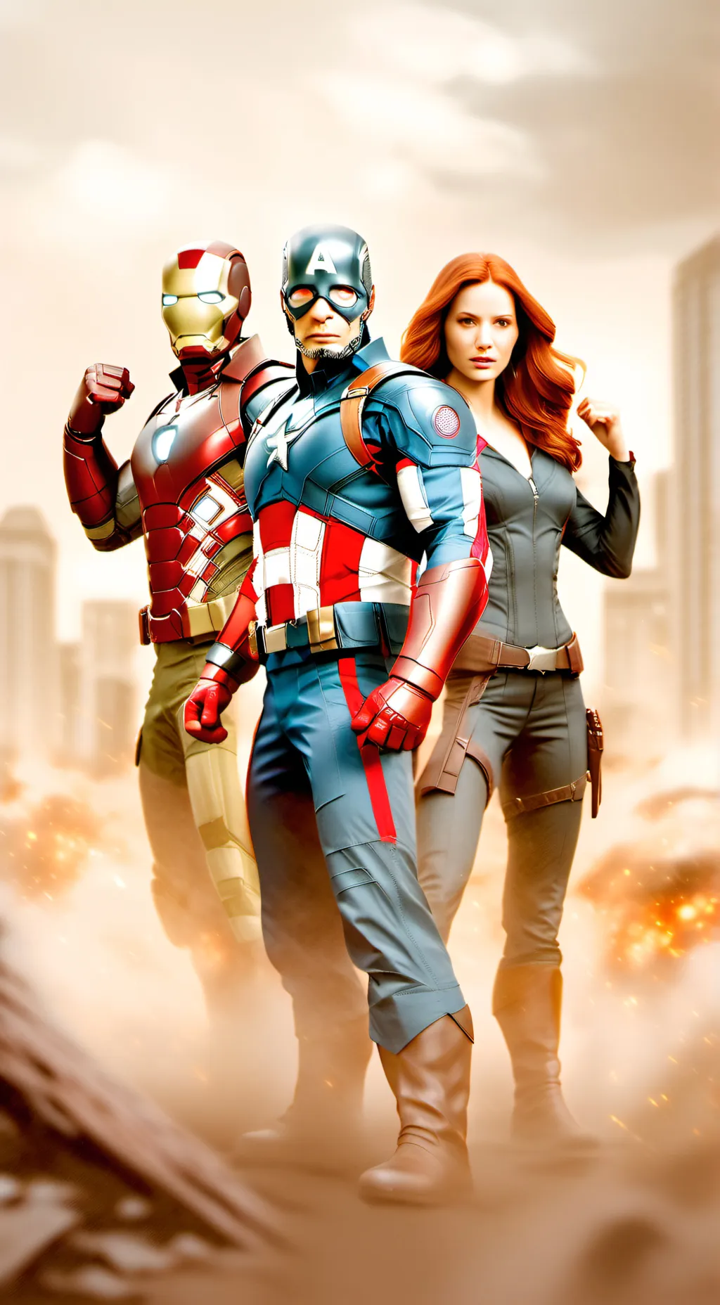 ai character: avengers background