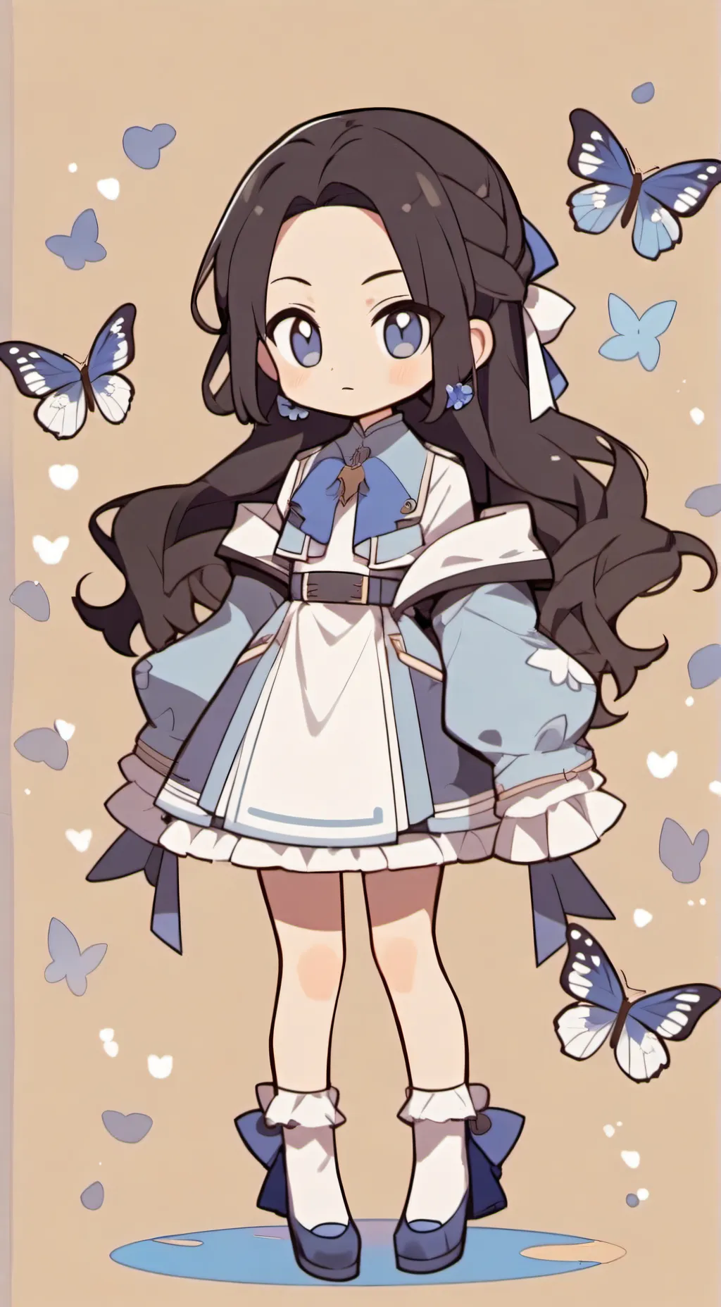ai character: Aoi 💙🦋 background