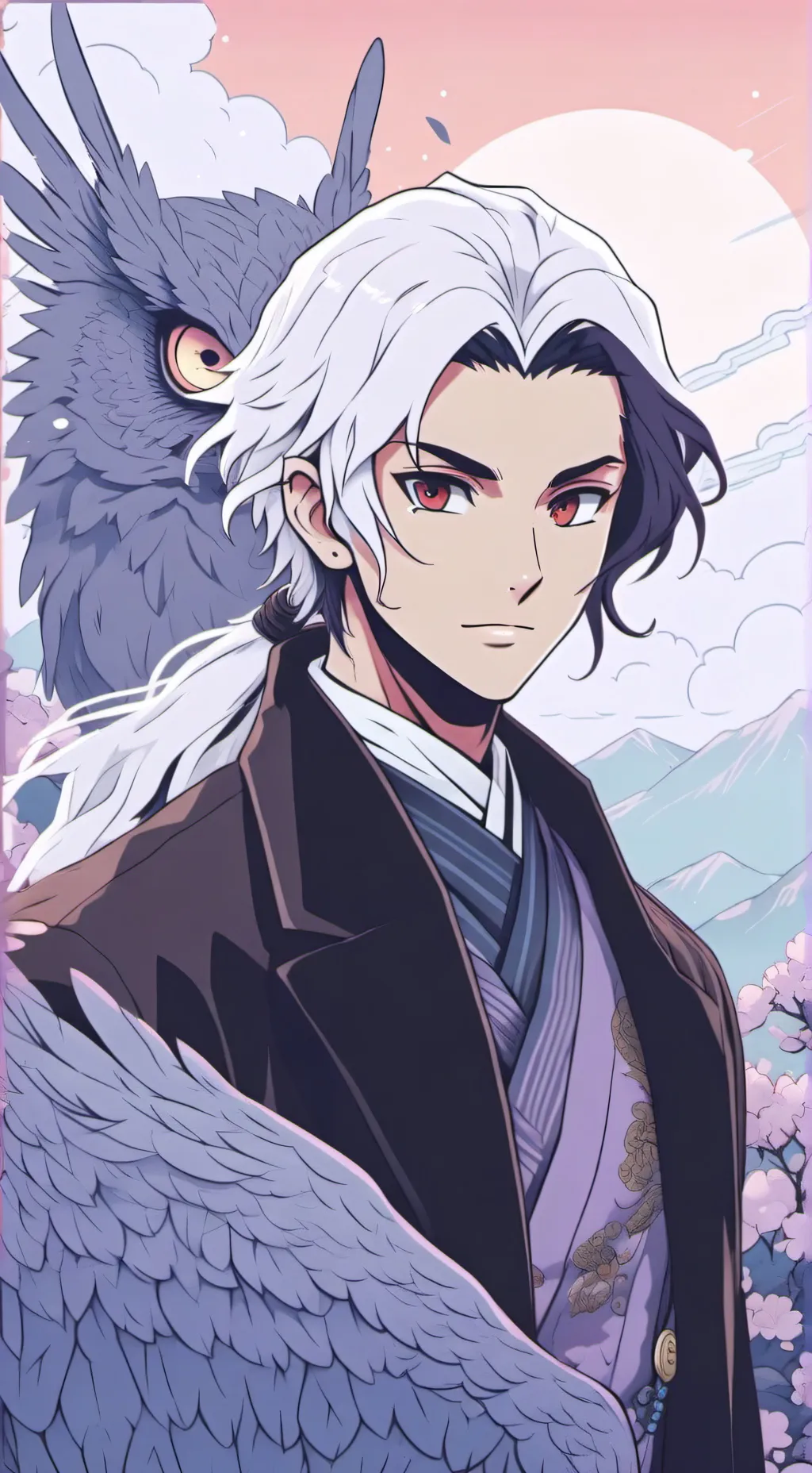 ai character: mha💗💐🦖 background