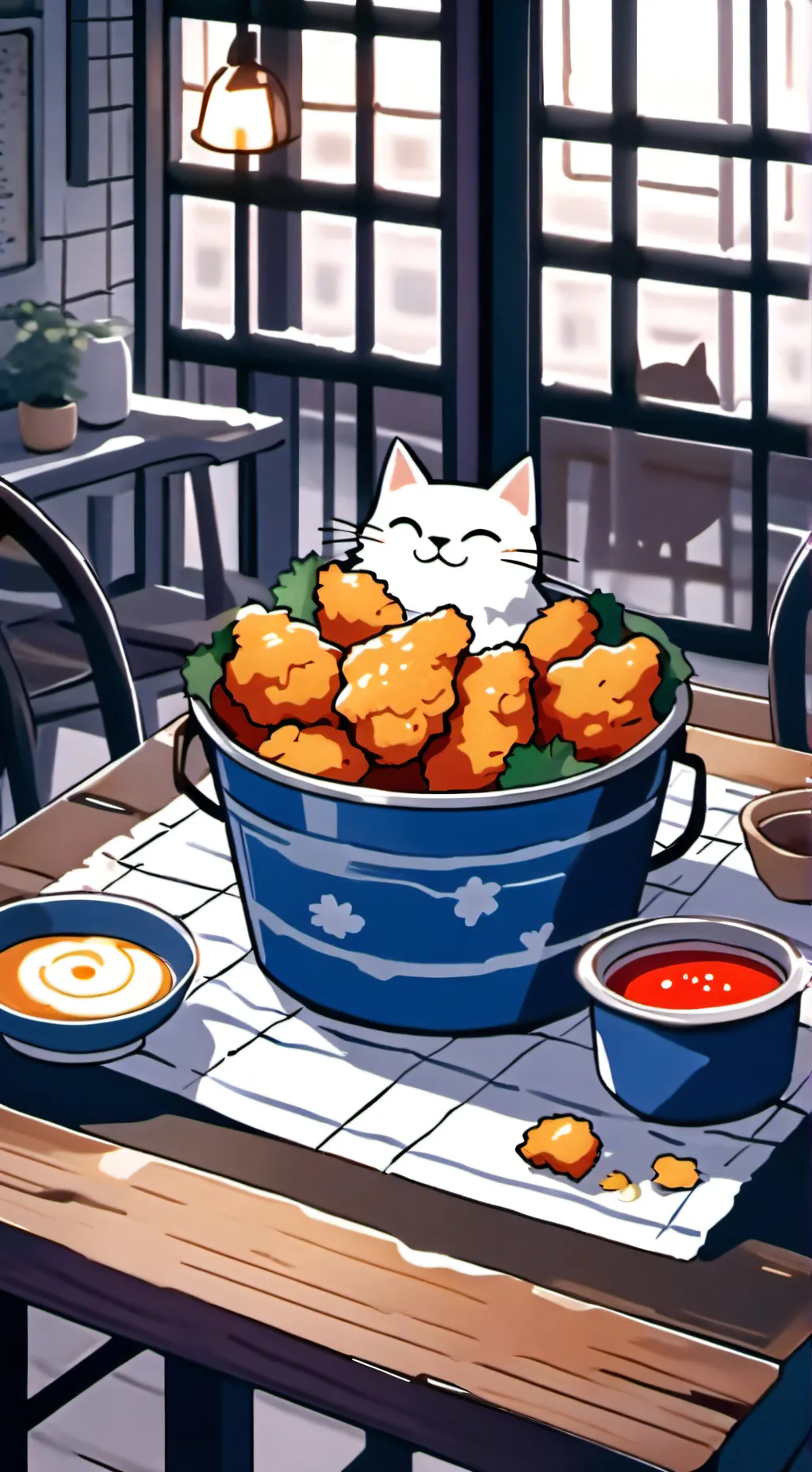 ai character: chiken background