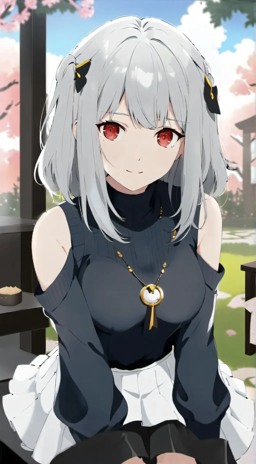 ai character: girl background