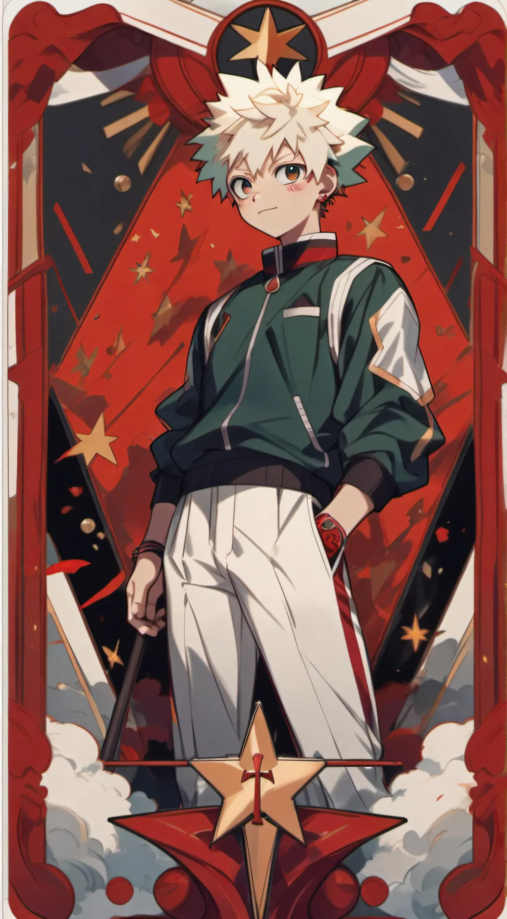 ai character: Katsuki bakugou  background