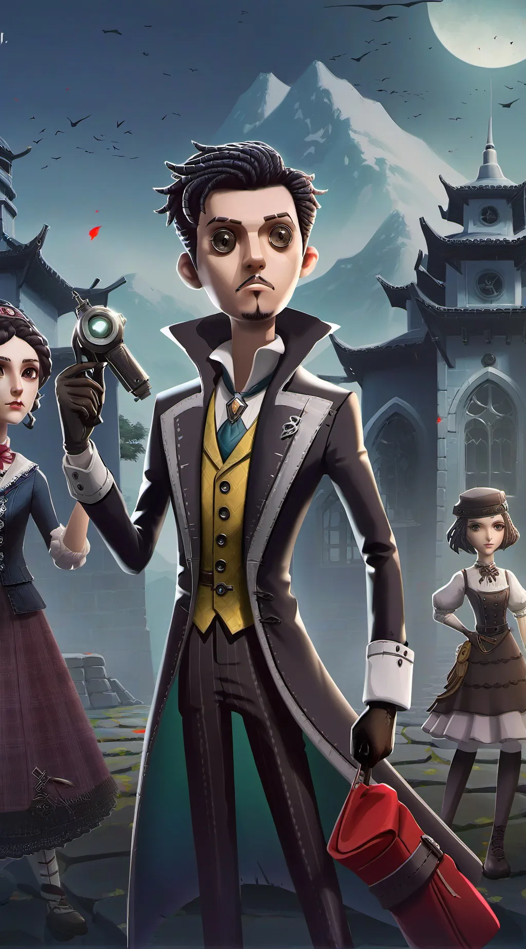 ai character: FRIEND GROUP background