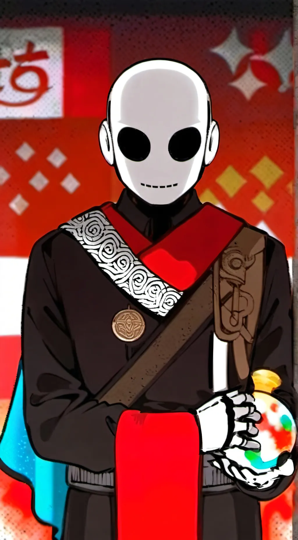 ai character: ink sans background