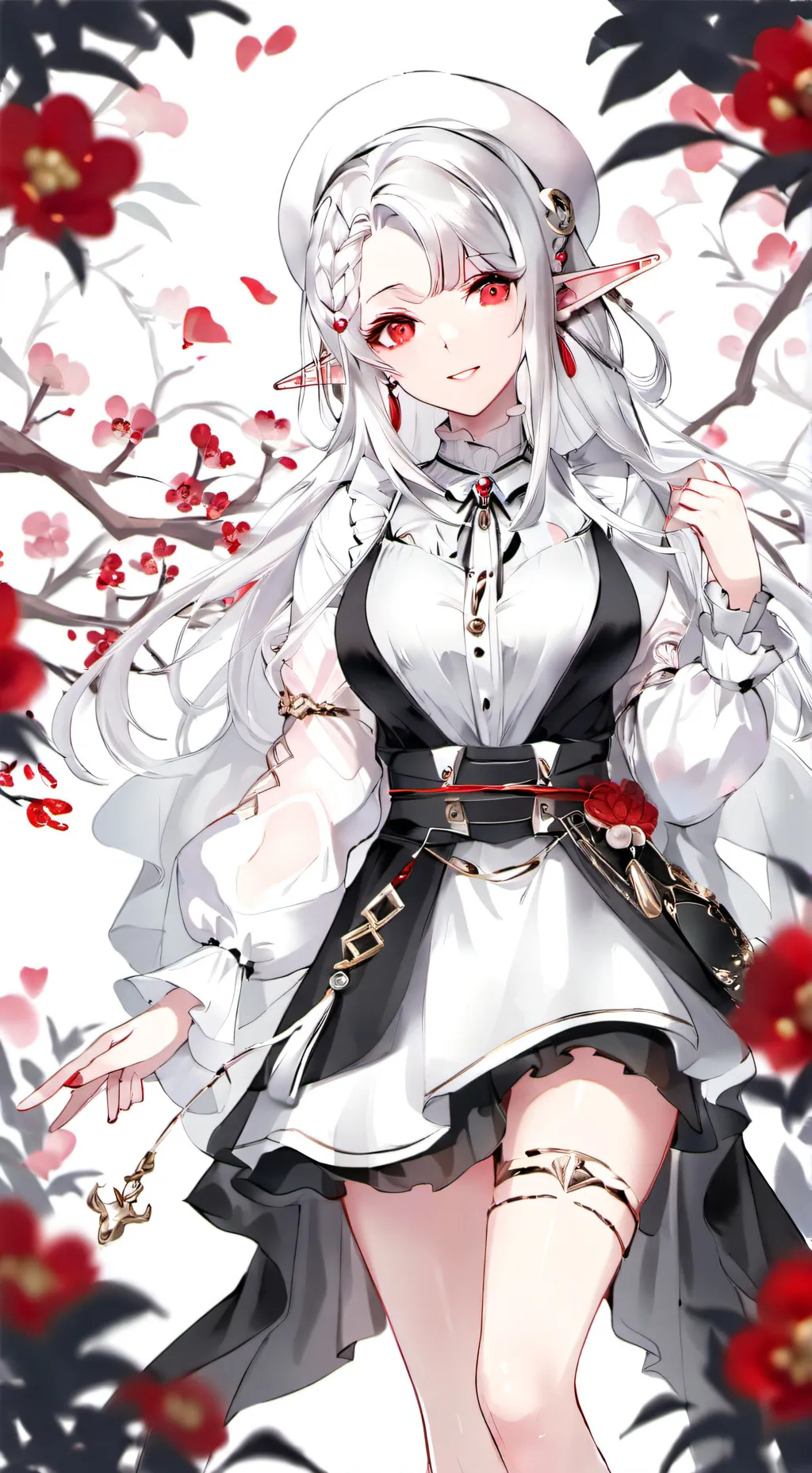 ai character: elf girl background