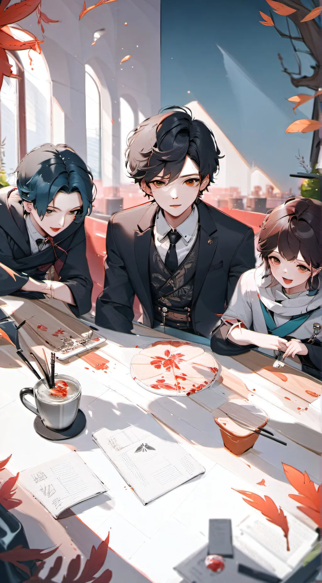 ai character: Tokyo manji background