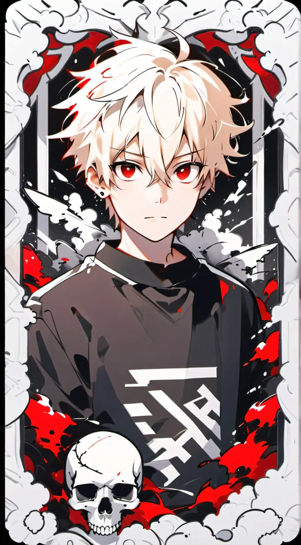 ai character: Katsuki Bakugo background