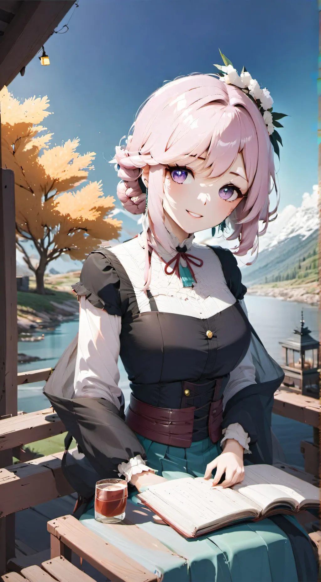 ai character: ana  background