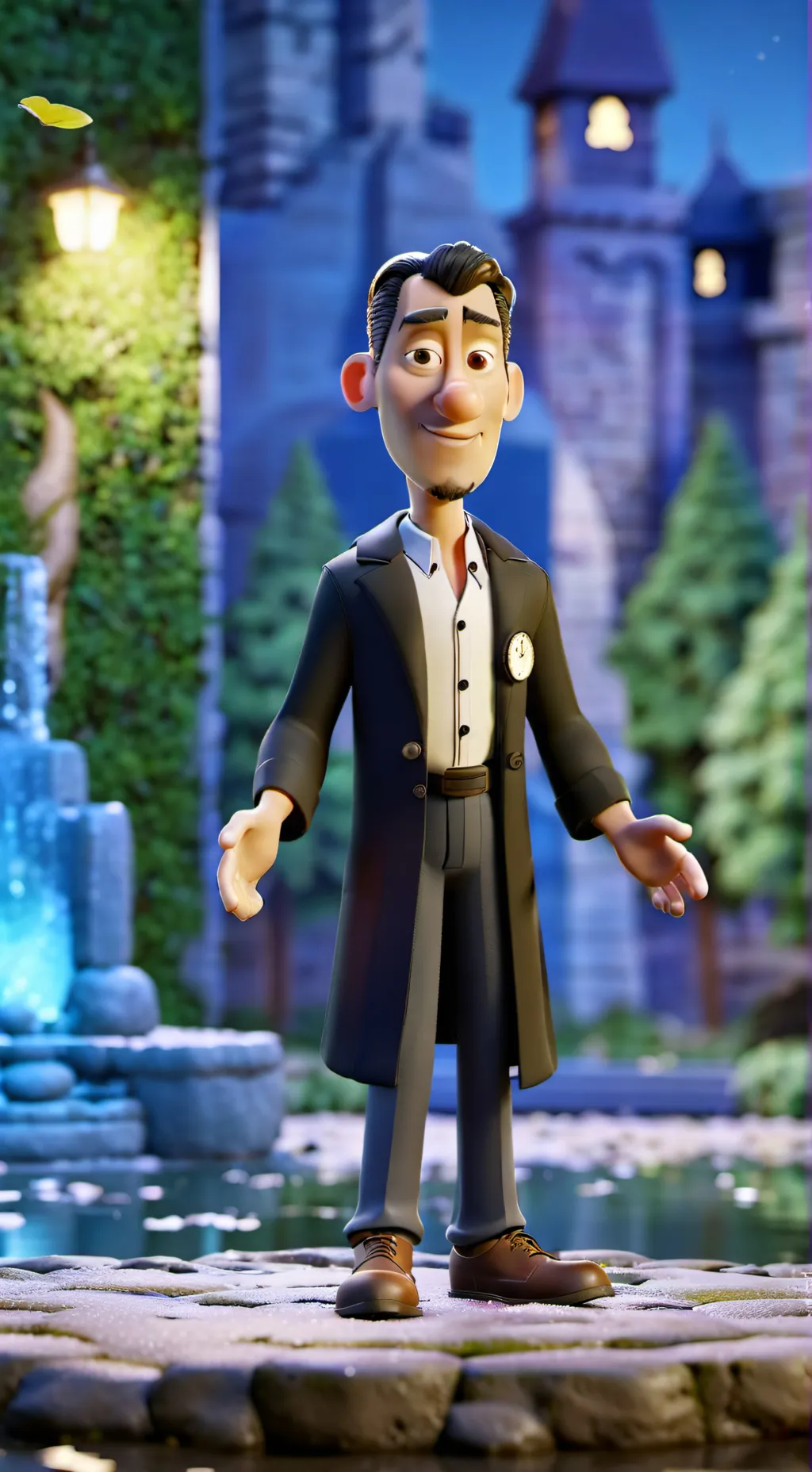 ai character: Mr.wood background