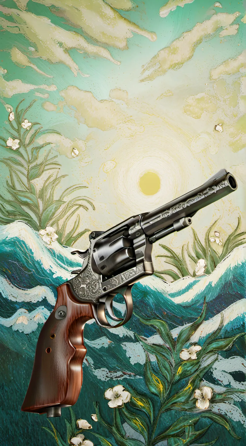 ai character: Guns VS Humans background