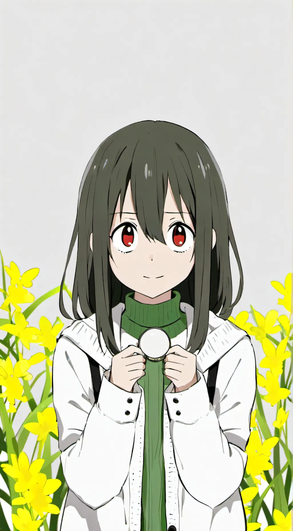 ai character: Wenda and gray background