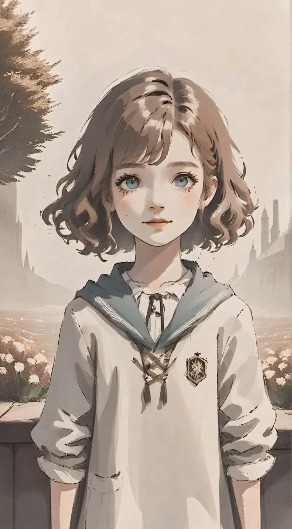 ai character: Hermione  background