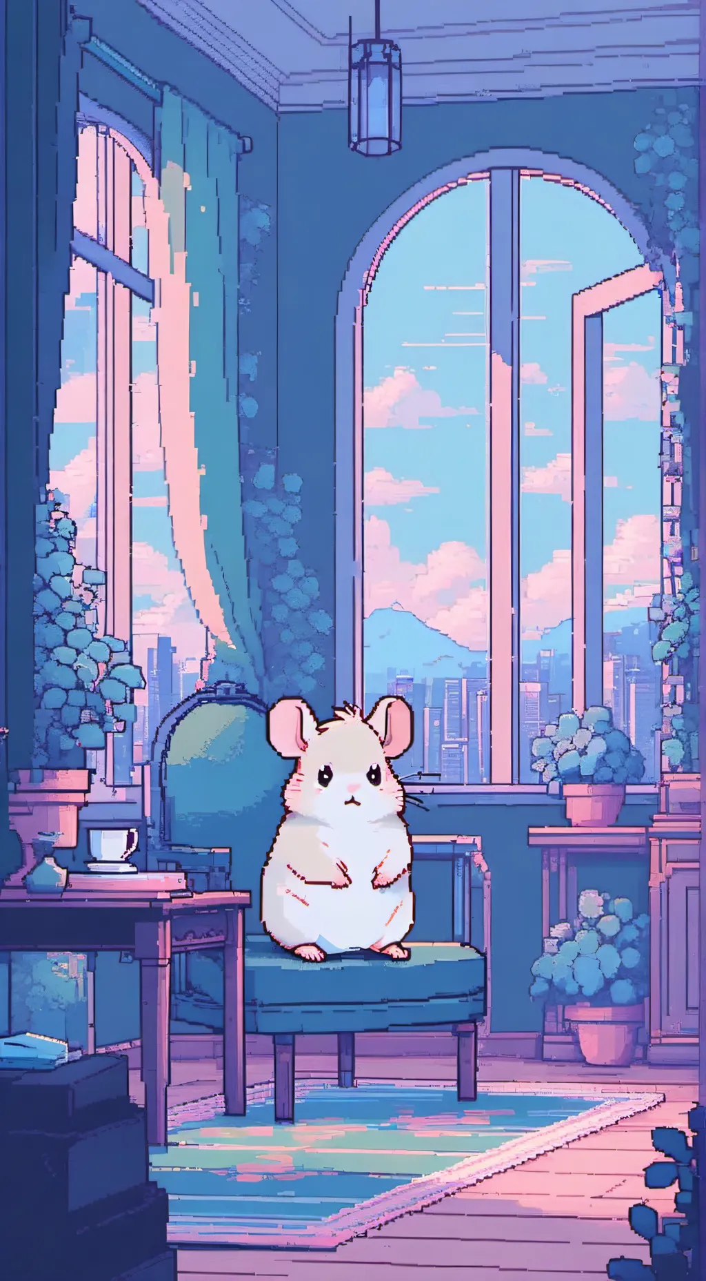 ai character: hamster background