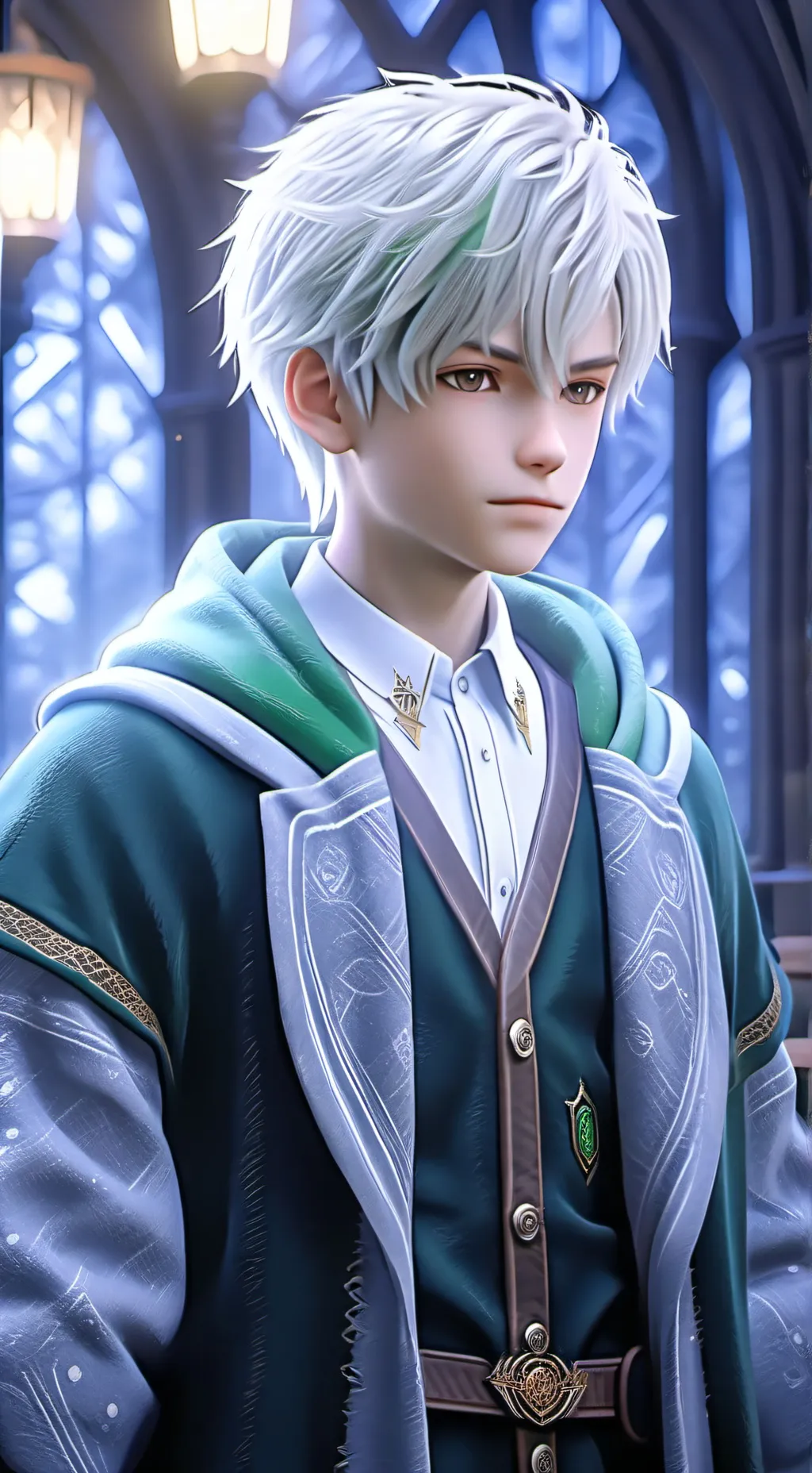 ai character: draco Malfoy  background