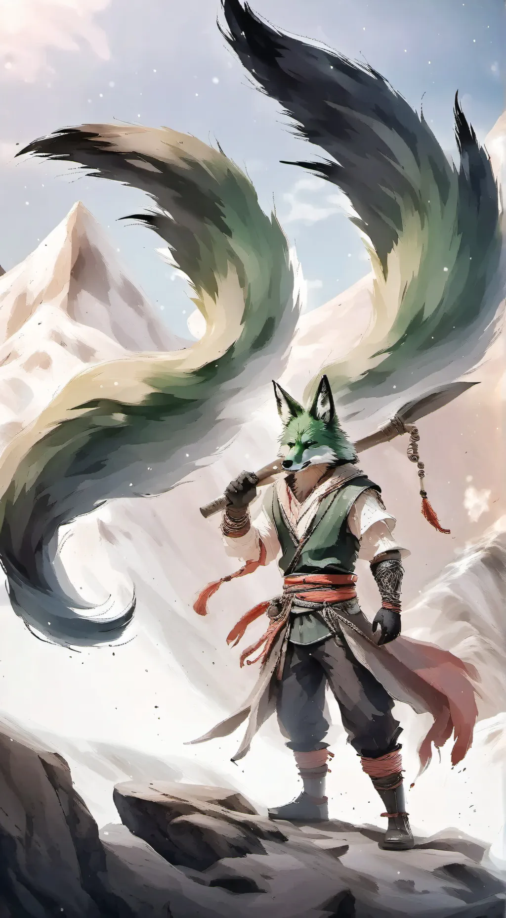 ai character: triplethefox background