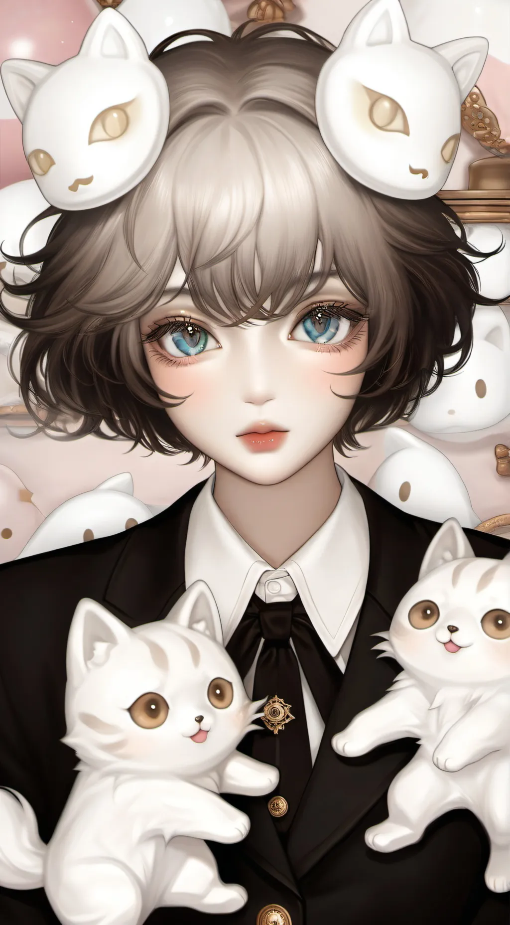 ai character: Mha squid game  background