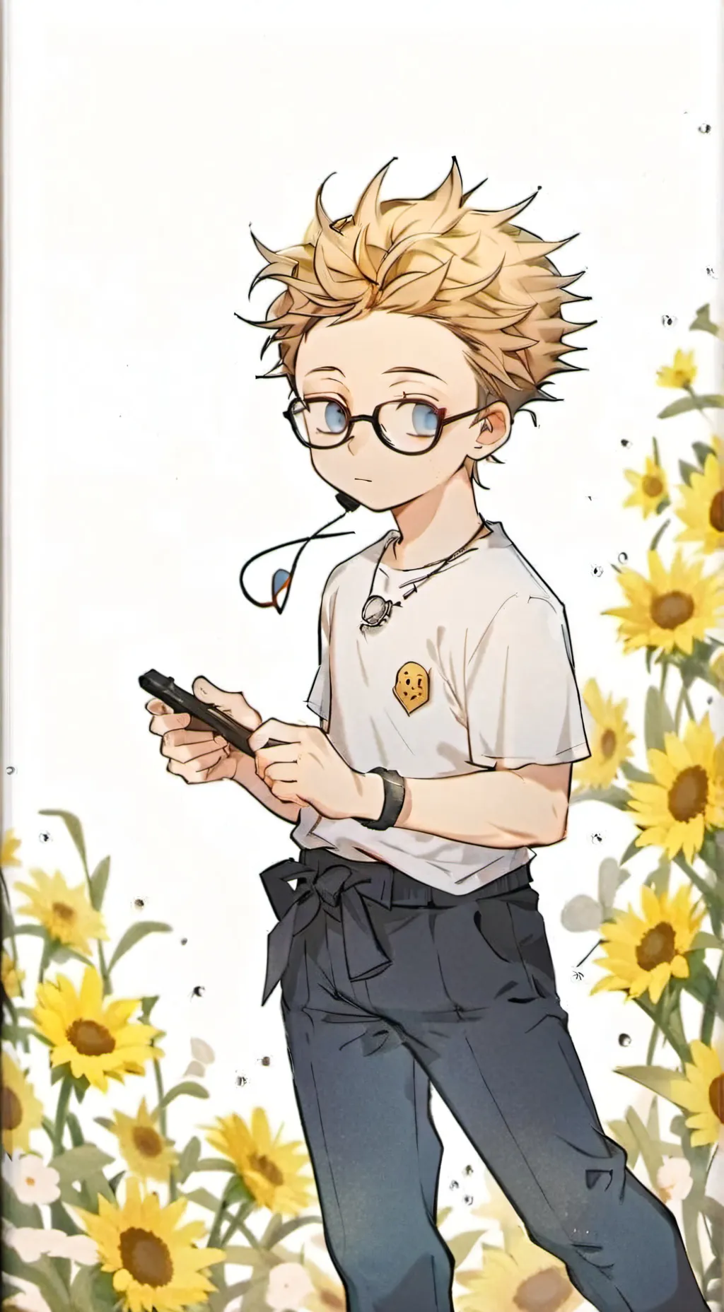 ai character: present MIC as kid background