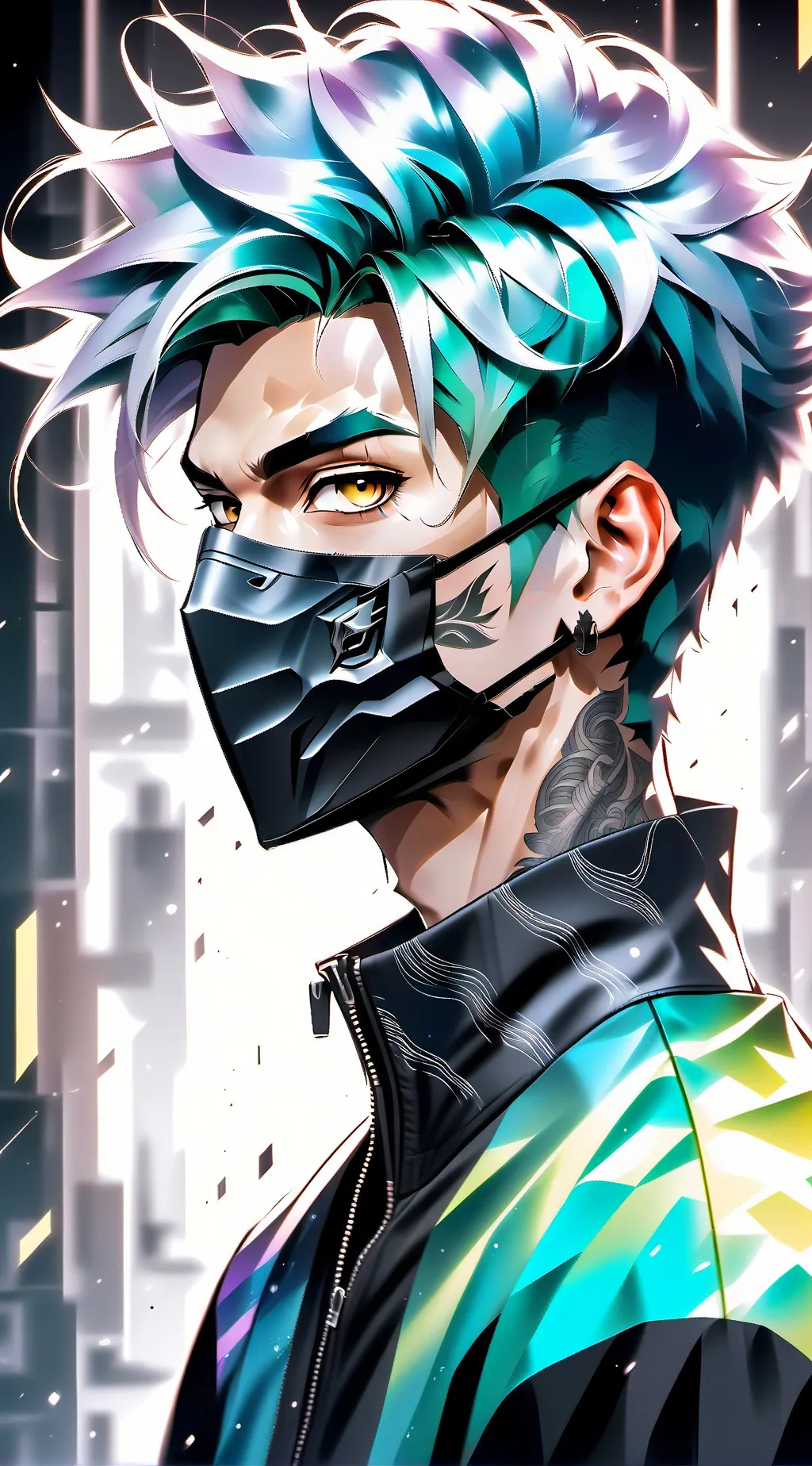 ai character: Ninja low taper background