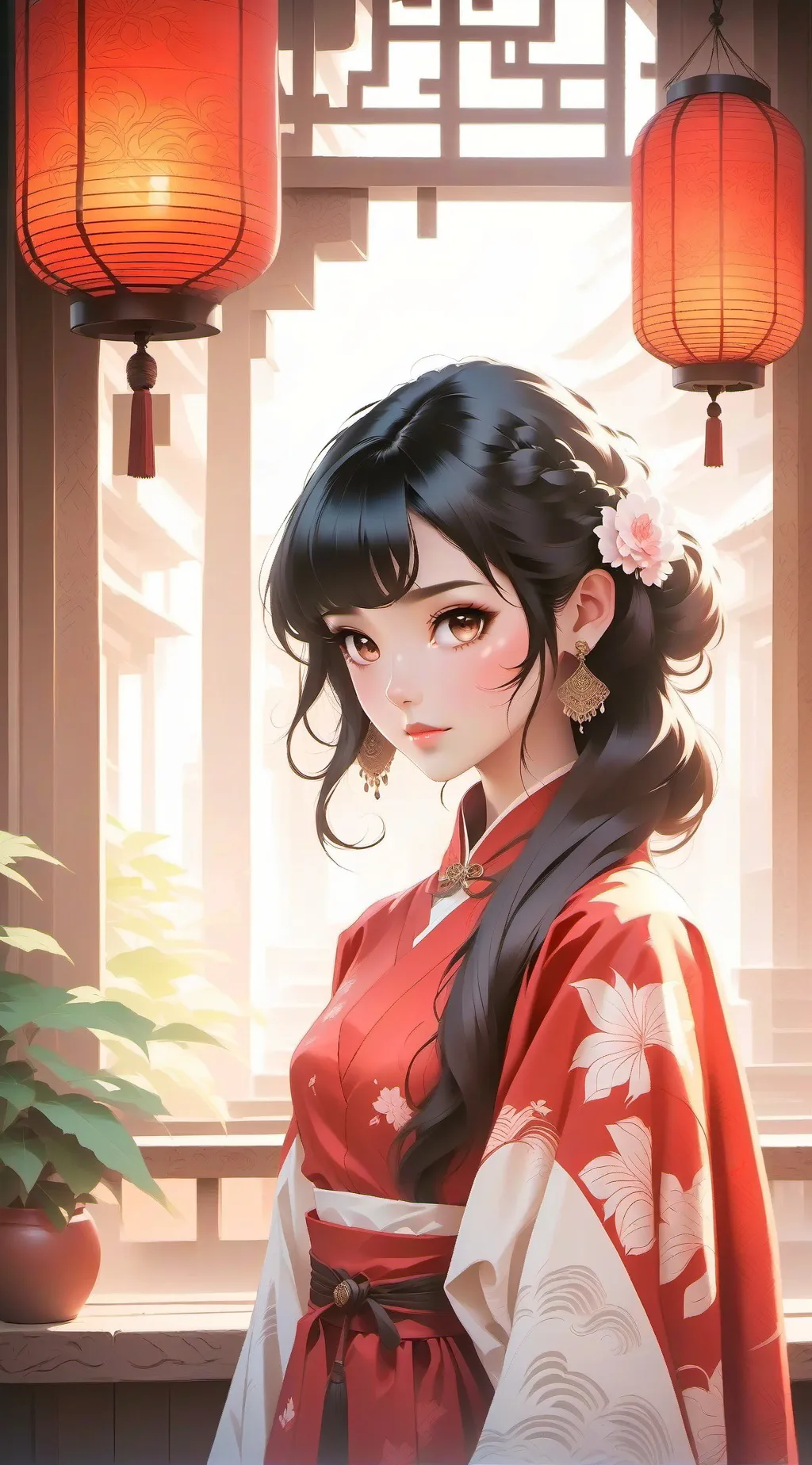 ai character: Atena  background