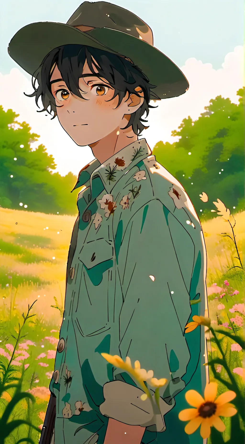 ai character: Carl grimes background