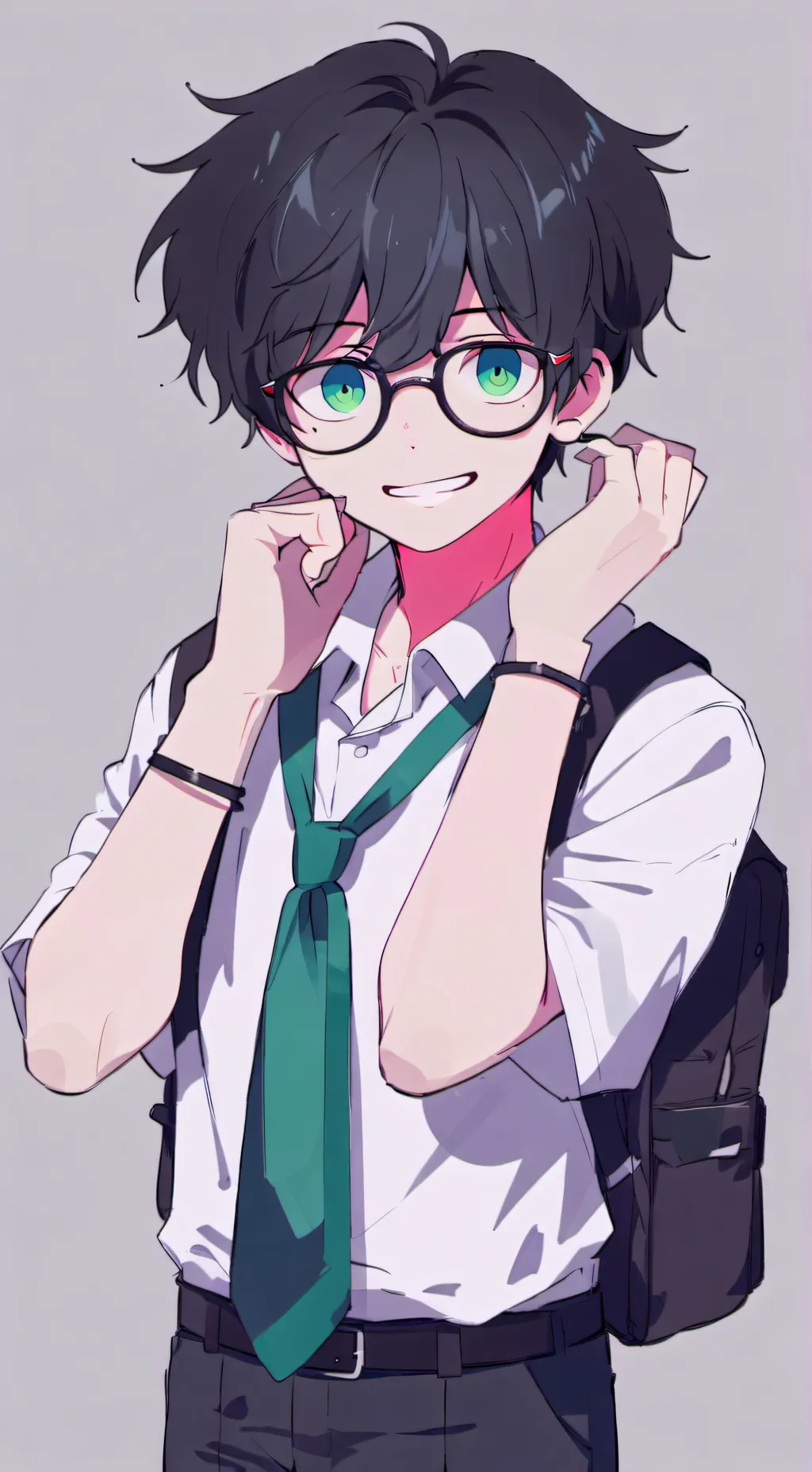 ai character: Ash (Aka Nerd) background