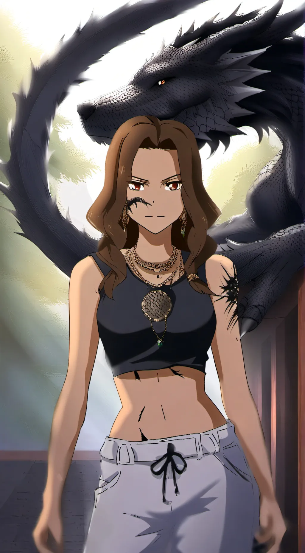 ai character: Haley from✨httyb✨ background