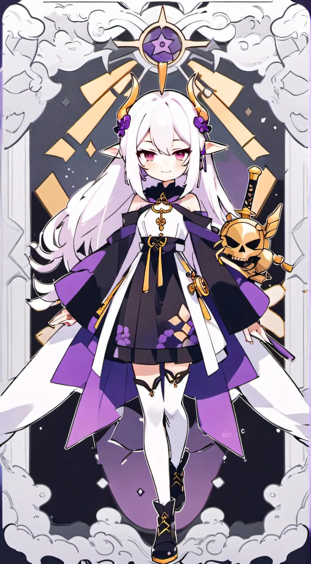 ai character: Fatui Yae Miko  background