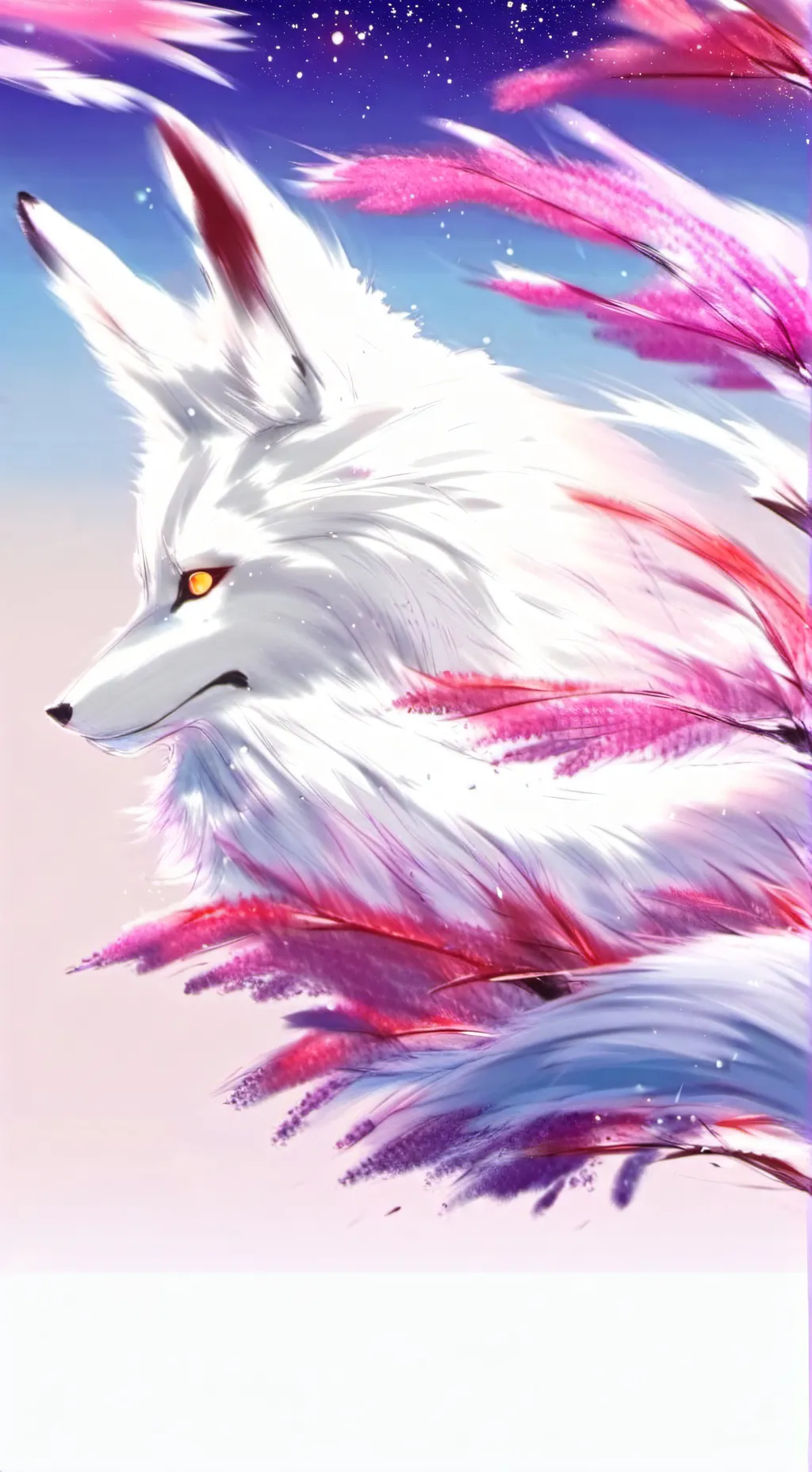 ai character: kitsune fox 🦊  background