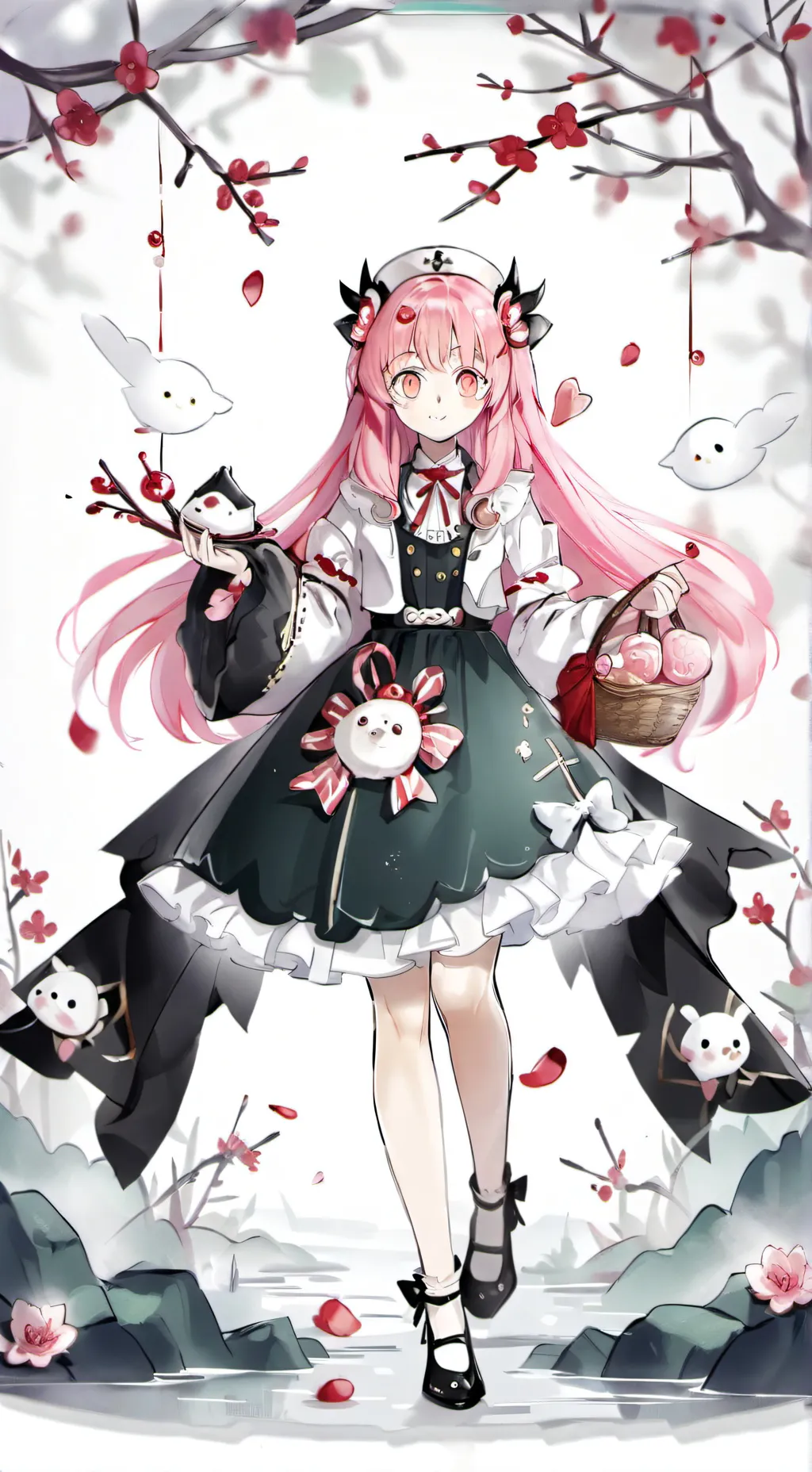 ai character: mitsuri kanroji  background