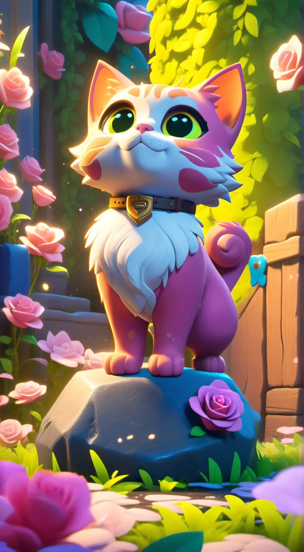 ai character: Céline  background