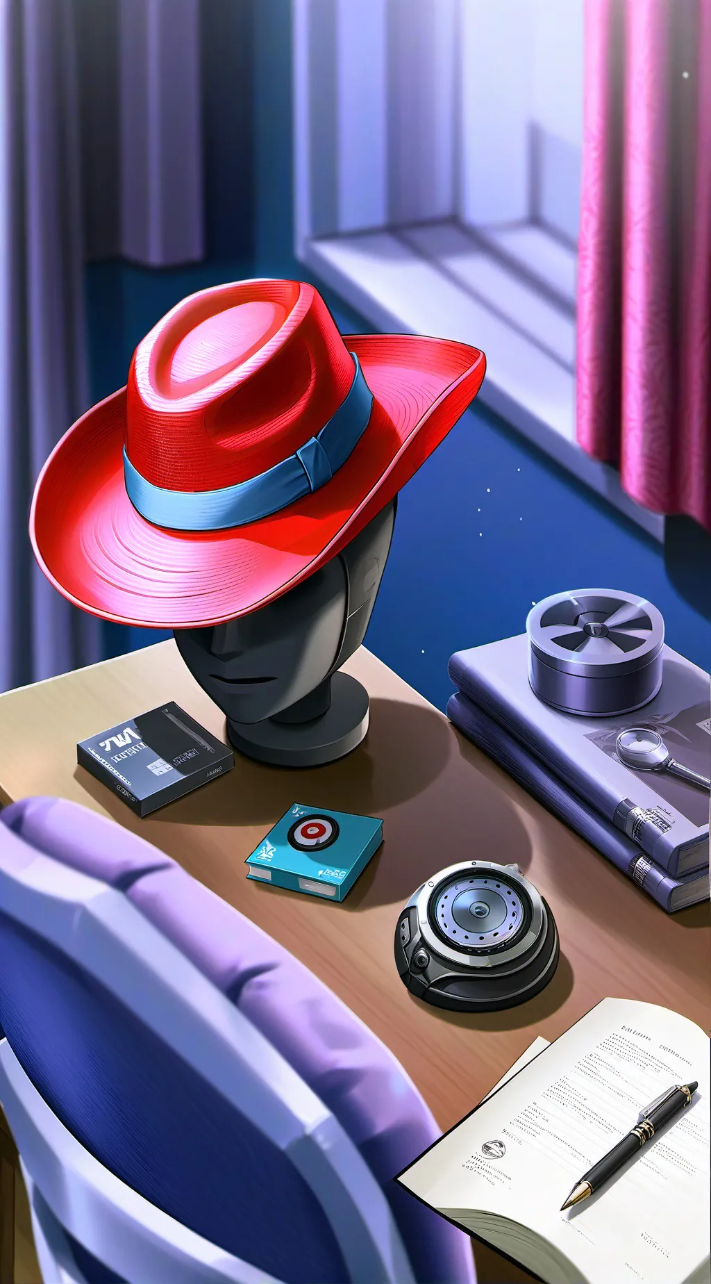 ai character: Carmen Sandiego background