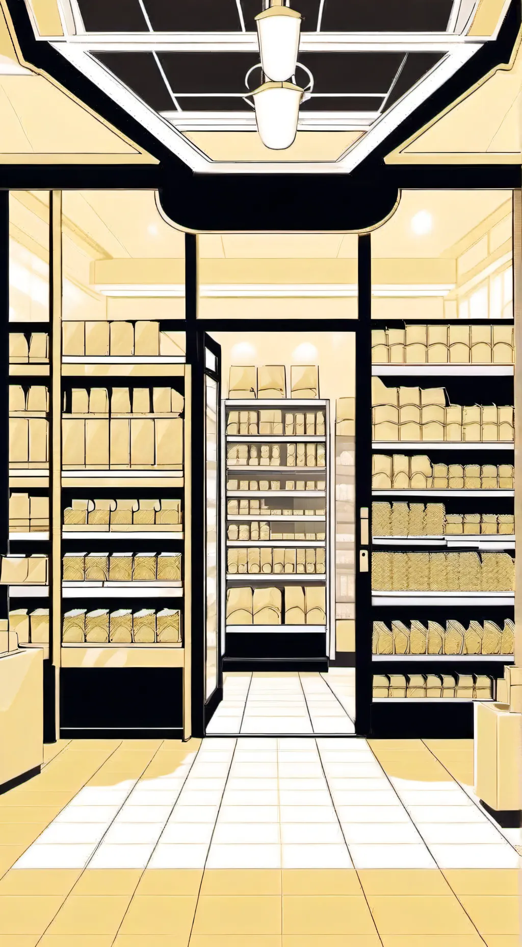 ai character: owl house shop ig background