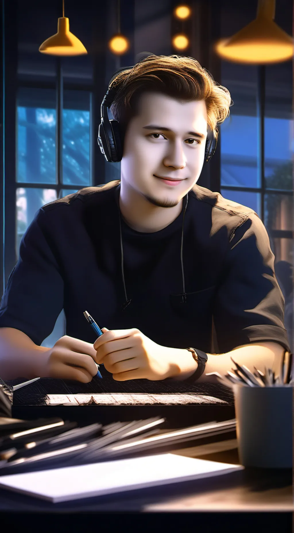 ai character: danno  background