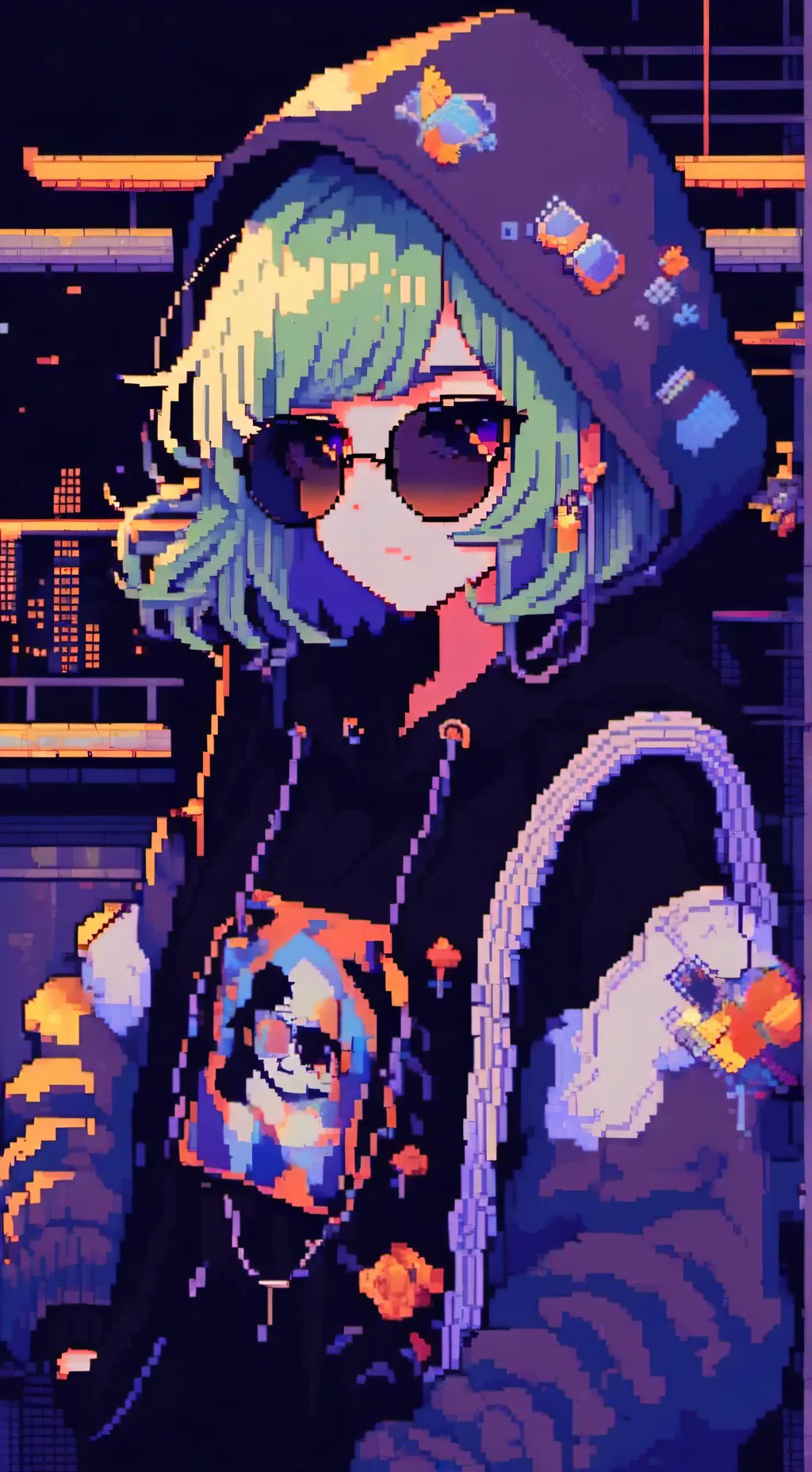 ai character: Polygon background