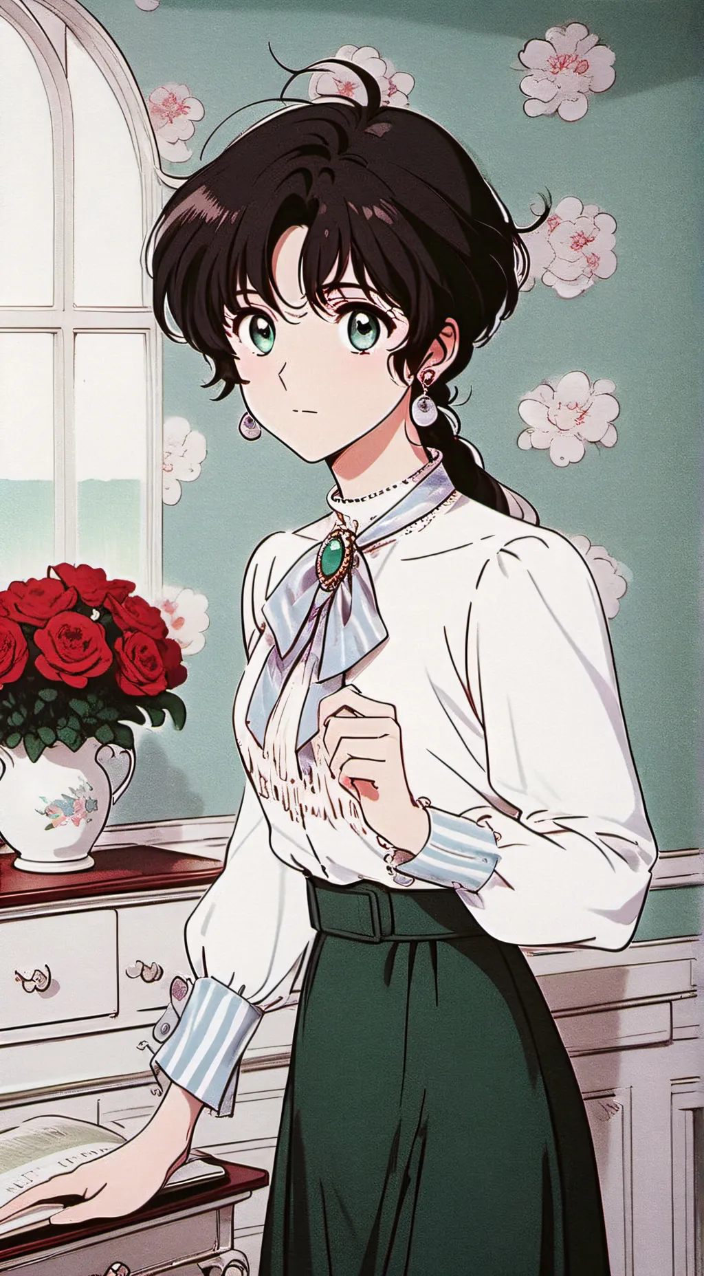 ai character: Shinobu & Mitsuri  background