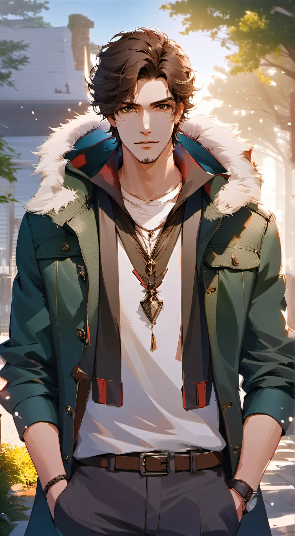 ai character: Michael  background