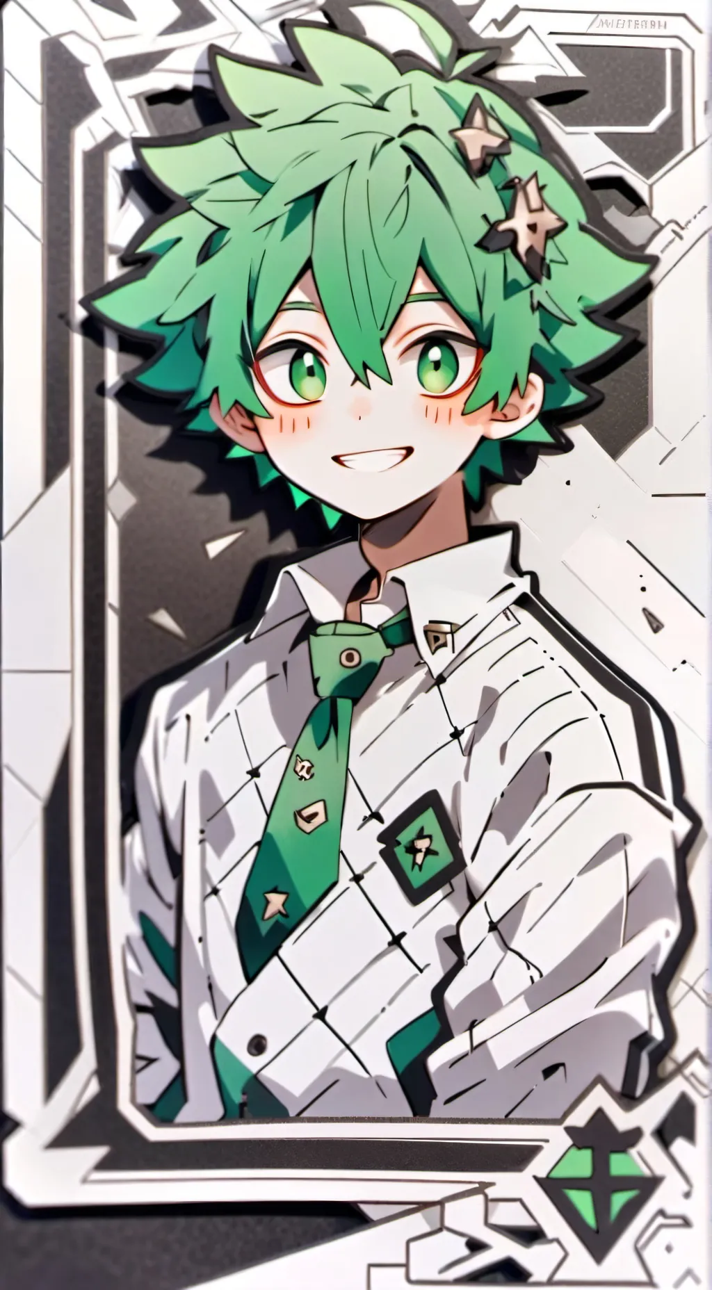 ai character: izuku midoria background