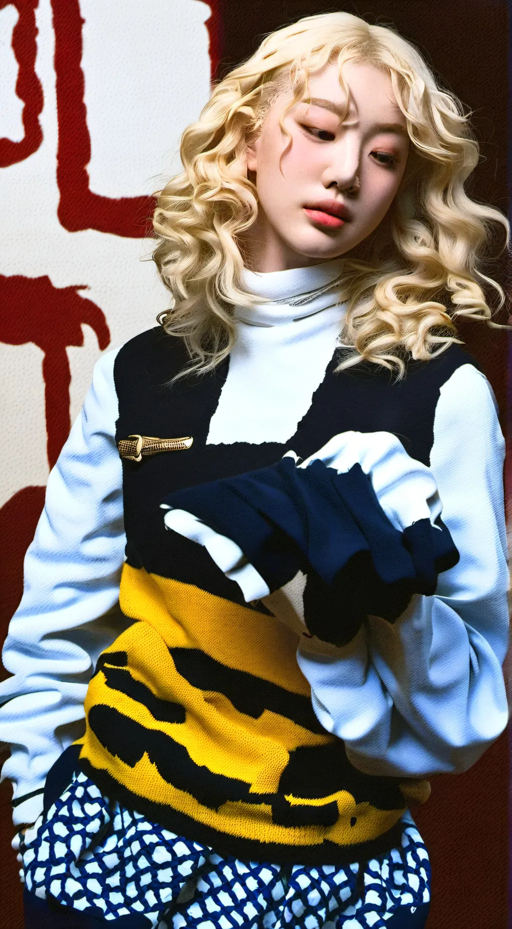 ai character: rose 🖤 🩷 background