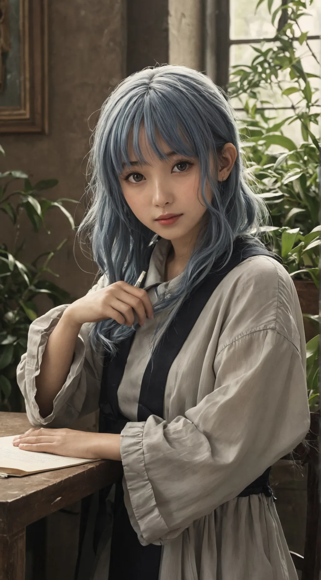 ai character: baby  girl 🐶 background