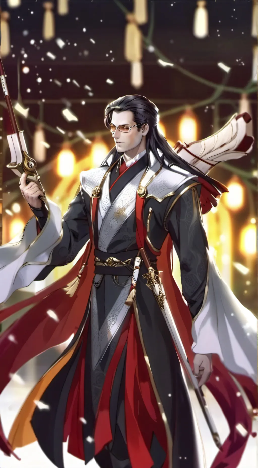 ai character: Ray Noel vanity background