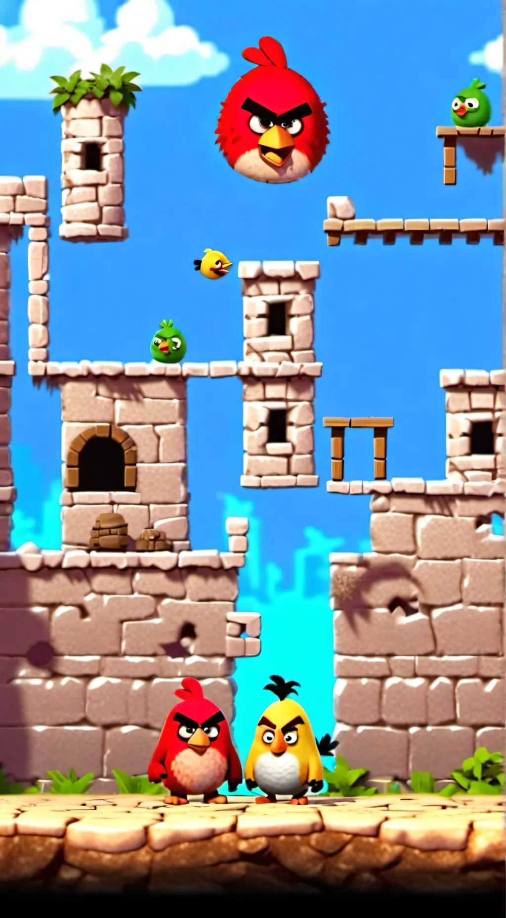 ai character: Angry birds background