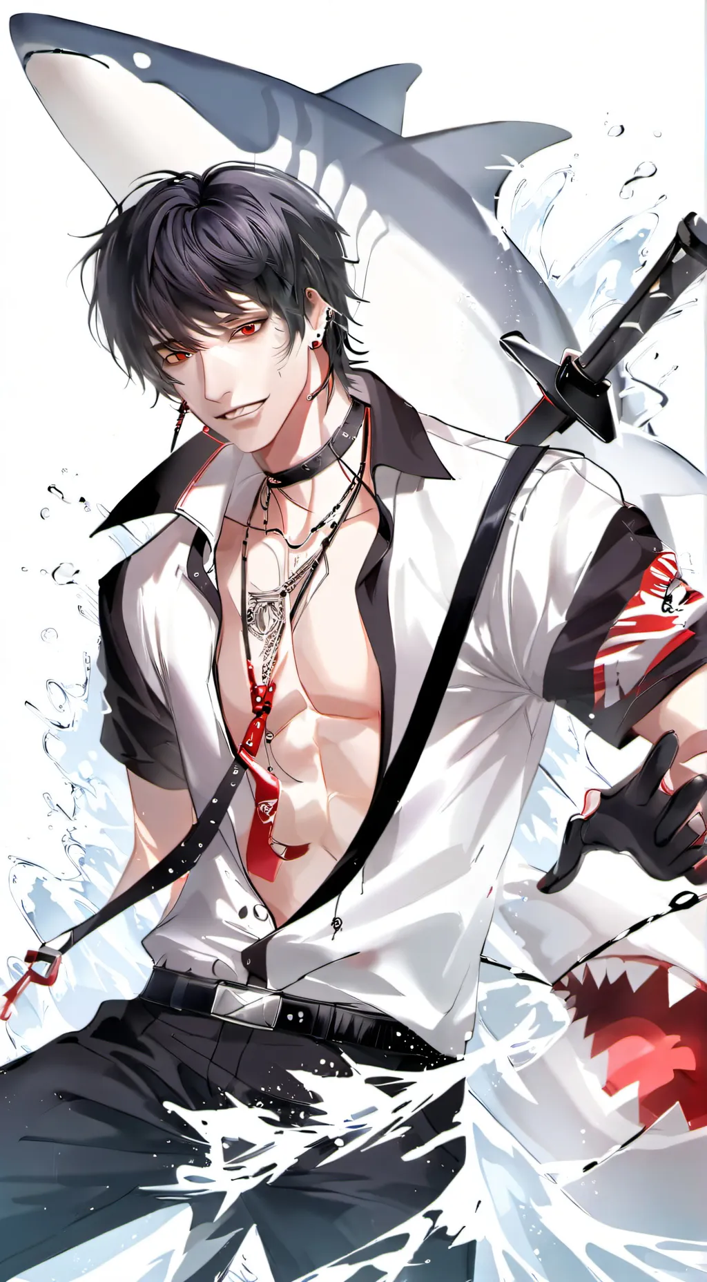 ai character: jaws background